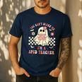 You Can't Scare Me I'm A SPED Teacher Crew Squad Halloween Men's Casual T-Shirt Navy