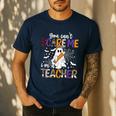 You Can't Scare Me I'm A Teacher Halloween Costume Men's Casual T-Shirt Navy You Can't Scare Me I'm A Teacher Halloween Costume Men's Casual T-Shirt Navy