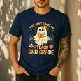 You Can't Scare Me I Teach 2nd Grade Halloween Teacher Ghost Men's Casual T-Shirt Navy You Can't Scare Me I Teach 2nd Grade Halloween Teacher Ghost Men's Casual T-Shirt Navy