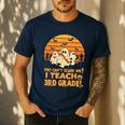 You Can't Scare Me I Teach 3rd Grade Teacher Halloween Men Women Kids Men's Casual T-Shirt Navy You Can't Scare Me I Teach 3rd Grade Teacher Halloween Men Women Kids Men's Casual T-Shirt Navy