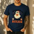 You Can't Scare Me I Teach Daycare Teacher Halloween Ghost Men's Casual T-Shirt Navy You Can't Scare Me I Teach Daycare Teacher Halloween Ghost Men's Casual T-Shirt Navy