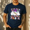 You Can't Scare Me I Teach Pre-k Halloween Teacher Men's Casual T-Shirt Navy You Can't Scare Me I Teach Pre-k Halloween Teacher Men's Casual T-Shirt Navy