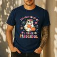 You Can't Scare Me I Teach Preschool Teacher Team Halloween Men's Casual T-Shirt Navy You Can't Scare Me I Teach Preschool Teacher Team Halloween Men's Casual T-Shirt Navy