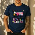 Can't Talk Right Now Doing Teacher Stuff Men's Casual T-Shirt Navy Can't Talk Right Now Doing Teacher Stuff Men's Casual T-Shirt Navy