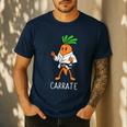 Carrate Karate Carrot Student Teacher Trainee Trainor Men's Casual T-Shirt Navy Carrate Karate Carrot Student Teacher Trainee Trainor Men's Casual T-Shirt Navy