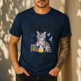 Cation Shirt Cat Science Chemistry Teacher Chemist Pun Men's Casual T-Shirt Navy Cation Shirt Cat Science Chemistry Teacher Chemist Pun Men's Casual T-Shirt Navy