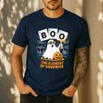 Chemistry Boo Ghost Element Of Surprise Science Teacher Tee Men's Casual T-Shirt Navy