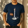 Chemistry Burner Science Lover Biology Chemistry Teacher Men's Casual T-Shirt Navy