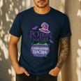 Chemistry Teacher Halloween Shirt School POTION MASTER Men's Casual T-Shirt Navy
