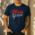 Choir Chorister Choir Teacher Choir Director Men's Casual T-Shirt Navy Choir Chorister Choir Teacher Choir Director Men's Casual T-Shirt Navy