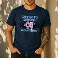 Choose To Include Special Education Teacher Autism Awareness Men's Casual T-Shirt Navy