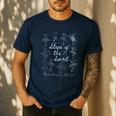 Christian Steps Of Spirit Bible Verse Ballet Dancer Teacher Men's Casual T-Shirt Navy Christian Steps Of Spirit Bible Verse Ballet Dancer Teacher Men's Casual T-Shirt Navy