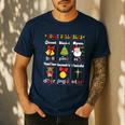 Christmas Reading Teacher Syllable Types Reading Teacher Men's Casual T-Shirt Navy