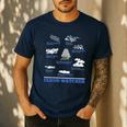 Cloud Watcher Cloud Types Science Student Teacher Cute Faces Men's Casual T-Shirt Navy
