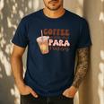 Coffee Gives Me Para Powers Parapro Teacher Squad Men's Casual T-Shirt Navy Coffee Gives Me Para Powers Parapro Teacher Squad Men's Casual T-Shirt Navy