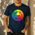 Color Wheel Palette Shirt Artist Painter Art Teacher Tshirt Men's Casual T-Shirt Navy Color Wheel Palette Shirt Artist Painter Art Teacher Tshirt Men's Casual T-Shirt Navy