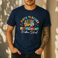 Colorful Math Teacher Retirement Solve The Problem Retired Men's Casual T-Shirt Navy Colorful Math Teacher Retirement Solve The Problem Retired Men's Casual T-Shirt Navy