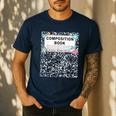 Composition Book Notebook Teachers Matching Group Halloween Men's Casual T-Shirt Navy Composition Book Notebook Teachers Matching Group Halloween Men's Casual T-Shirt Navy