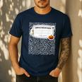 Composition Notebook Costume Adult Halloween For Teachers Men's Casual T-Shirt Navy Composition Notebook Costume Adult Halloween For Teachers Men's Casual T-Shirt Navy
