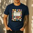 Composition Notebook Costume Teacher Matching Halloween Book Men's Casual T-Shirt Navy