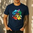 Cool Art For Men Women Artist Teacher Painter Artists Paint Men's Casual T-Shirt Navy