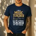 Cool Music Teacher Art For Men Women School Orchestra Coach Men's Casual T-Shirt Navy Cool Music Teacher Art For Men Women School Orchestra Coach Men's Casual T-Shirt Navy