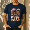 Cowboy Teacher These Boots Are Made-For Teaching School Men's Casual T-Shirt Navy