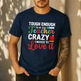 Crazy Teacher Men Women School Teachers Men's Casual T-Shirt Navy Crazy Teacher Men Women School Teachers Men's Casual T-Shirt Navy