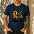 Cute Camo Pre K Back To School Teacher Kid Preschool Men's Casual T-Shirt Navy Cute Camo Pre K Back To School Teacher Kid Preschool Men's Casual T-Shirt Navy