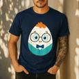 Cute Good Egg Teacher Halloween Costume Food Group Men's Casual T-Shirt Navy