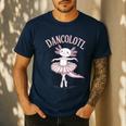 Dancolotl Ballerina Axolotl Ballet Dance Teacher Men's Casual T-Shirt Navy Dancolotl Ballerina Axolotl Ballet Dance Teacher Men's Casual T-Shirt Navy