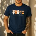 Daycare Teacher Halloween Infant Squad Spooky Childcare Fall Men's Casual T-Shirt Navy