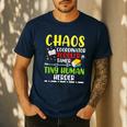 Daycare Teacher School Chaos Coordinator Toddler Tamer For Men Women Kids Men's Casual T-Shirt Navy Daycare Teacher School Chaos Coordinator Toddler Tamer For Men Women Kids Men's Casual T-Shirt Navy
