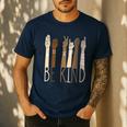 Deaf Be Kind Sign Language Hand Talking Teachers Interpreter Men's Casual T-Shirt Navy