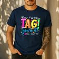 Dear Parents Tag You'Re It Love Teachers Last Day Of School Men's Casual T-Shirt Navy