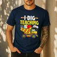 I Dig Teaching Dump Truck Construction Back School Teacher Men's Casual T-Shirt Navy I Dig Teaching Dump Truck Construction Back School Teacher Men's Casual T-Shirt Navy