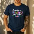 Dimelo En EspañOl Maestra De EspañOl Spanish Teacher Men's Casual T-Shirt Navy Dimelo En EspañOl Maestra De EspañOl Spanish Teacher Men's Casual T-Shirt Navy