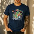 Dinosaurs Teachersaurus Like A Normal Teacher More Awesome Men's Casual T-Shirt Navy