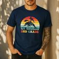Dolphin Second Grade Back To School Teacher Student Men's Casual T-Shirt Navy Dolphin Second Grade Back To School Teacher Student Men's Casual T-Shirt Navy