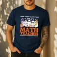 I Don't Need A Costume I'm A Math Teacher Halloween Women Men's Casual T-Shirt Navy I Don't Need A Costume I'm A Math Teacher Halloween Women Men's Casual T-Shirt Navy