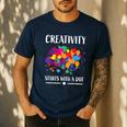 Dot Day Shirt Women Men Kids Girls Boys Teacher 2024 Dot Day Men's Casual T-Shirt Navy Dot Day Shirt Women Men Kids Girls Boys Teacher 2024 Dot Day Men's Casual T-Shirt Navy