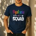 Dyslexia Awareness Month Dyslexia Teacher Therapist Men's Casual T-Shirt Navy