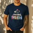 Dyslexia Teacher Awareness Dyslexic Dyslexics Dyslexia Men's Casual T-Shirt Navy Dyslexia Teacher Awareness Dyslexic Dyslexics Dyslexia Men's Casual T-Shirt Navy