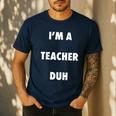 Easy Halloween Teacher Costume Shirt For Men Women Kids Men's Casual T-Shirt Navy