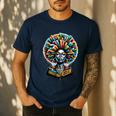 Education Is Freedom History Month Teacher Books Afro Men's Casual T-Shirt Navy