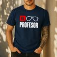El Professor Money Costume Profesor Glasses Men Teacher Gift Men's Casual T-Shirt Navy El Professor Money Costume Profesor Glasses Men Teacher Gift Men's Casual T-Shirt Navy