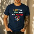 Emotional Intelligence Quote For School Counselor Teacher Men's Casual T-Shirt Navy
