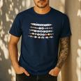 Enchanted To Teach You Friendship Bracelet Teacher Girl Kids Men's Casual T-Shirt Navy