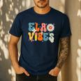 English Teacher Ela Vibes Teacher Kids First Day Of School Men's Casual T-Shirt Navy
