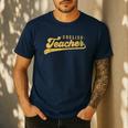 English Teacher Men Women Vintage Graphic English Teacher Men's Casual T-Shirt Navy